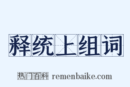 释统上组词是什么意思的图片